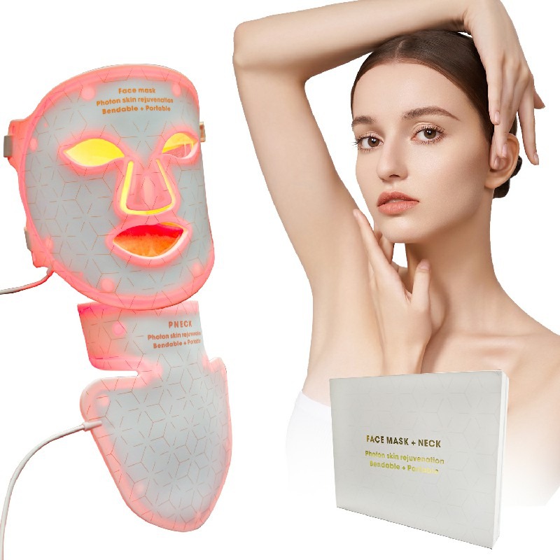 Certification Compliance Document Led Light Therapy Face Mask 386 lifestyle image for HREXBODY red light therapy shopping, desktop crop.